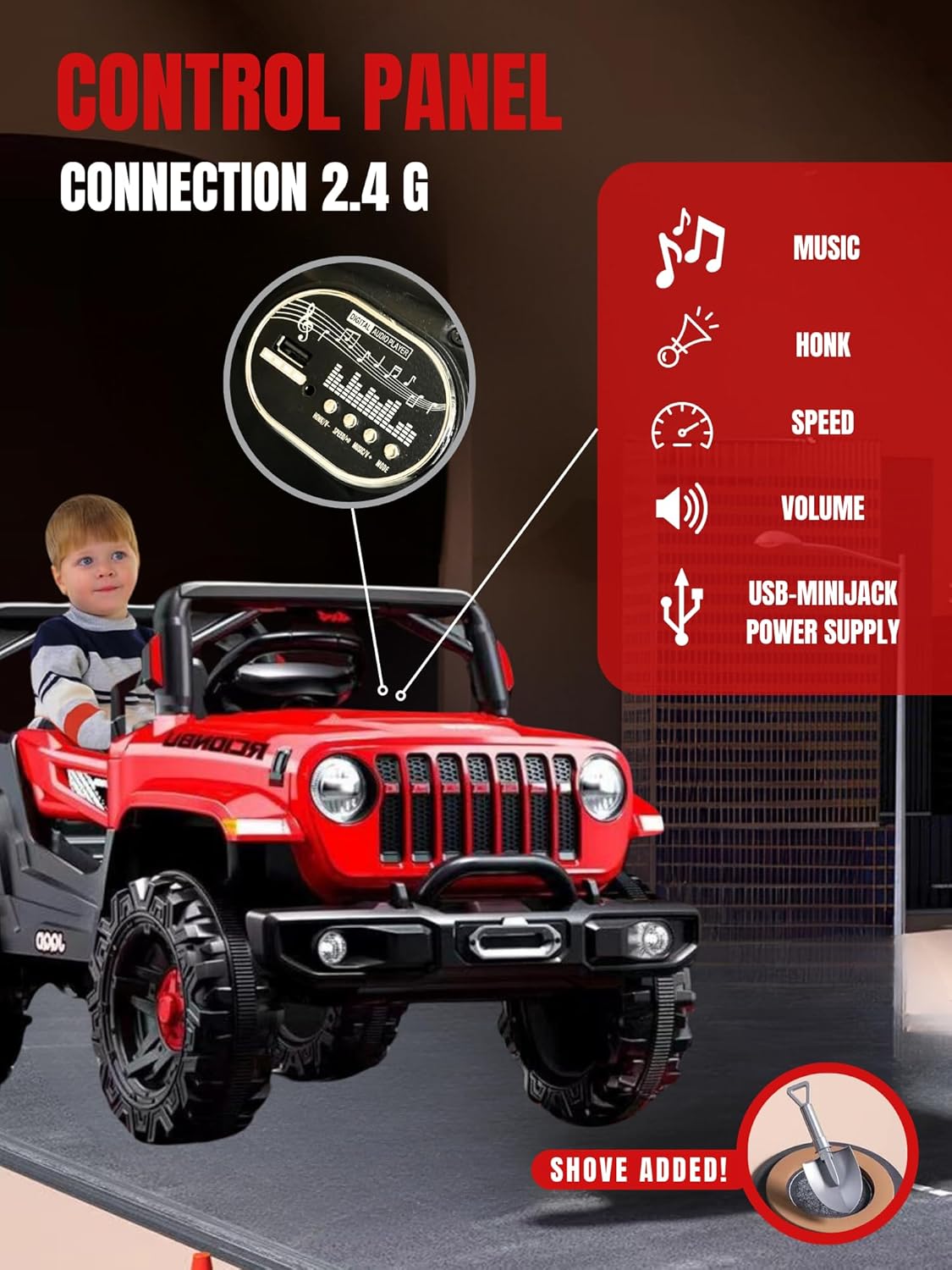 JEEP TODOTERRENO 4X4 PARA NIÑOS