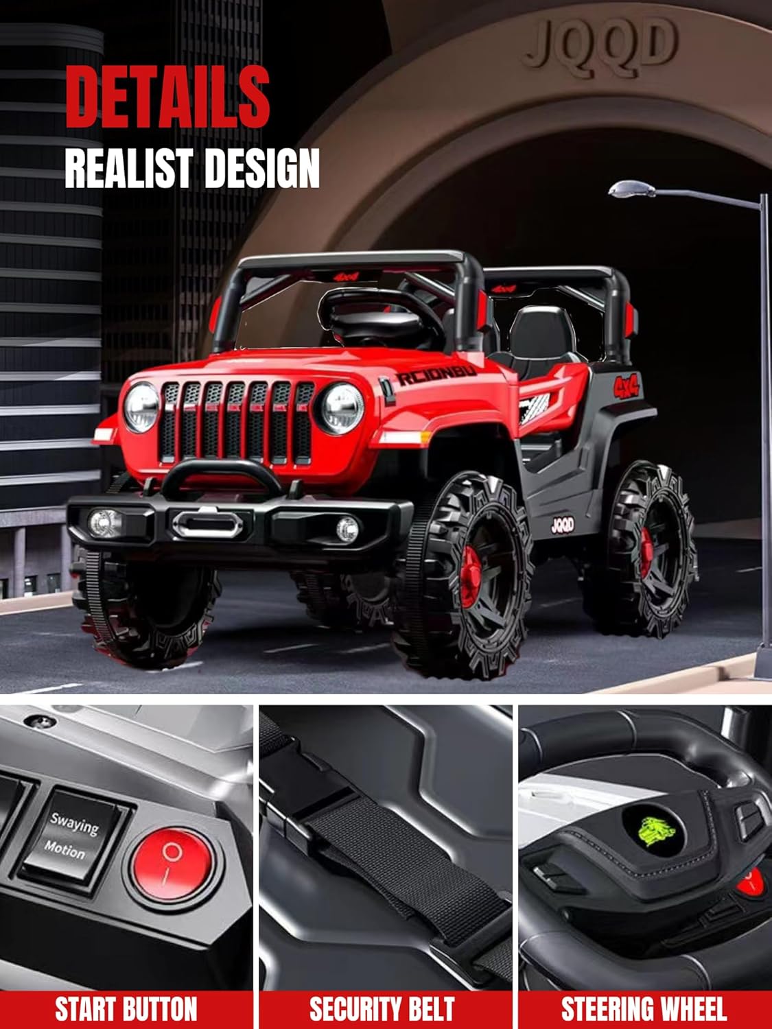 JEEP TODOTERRENO 4X4 PARA NIÑOS