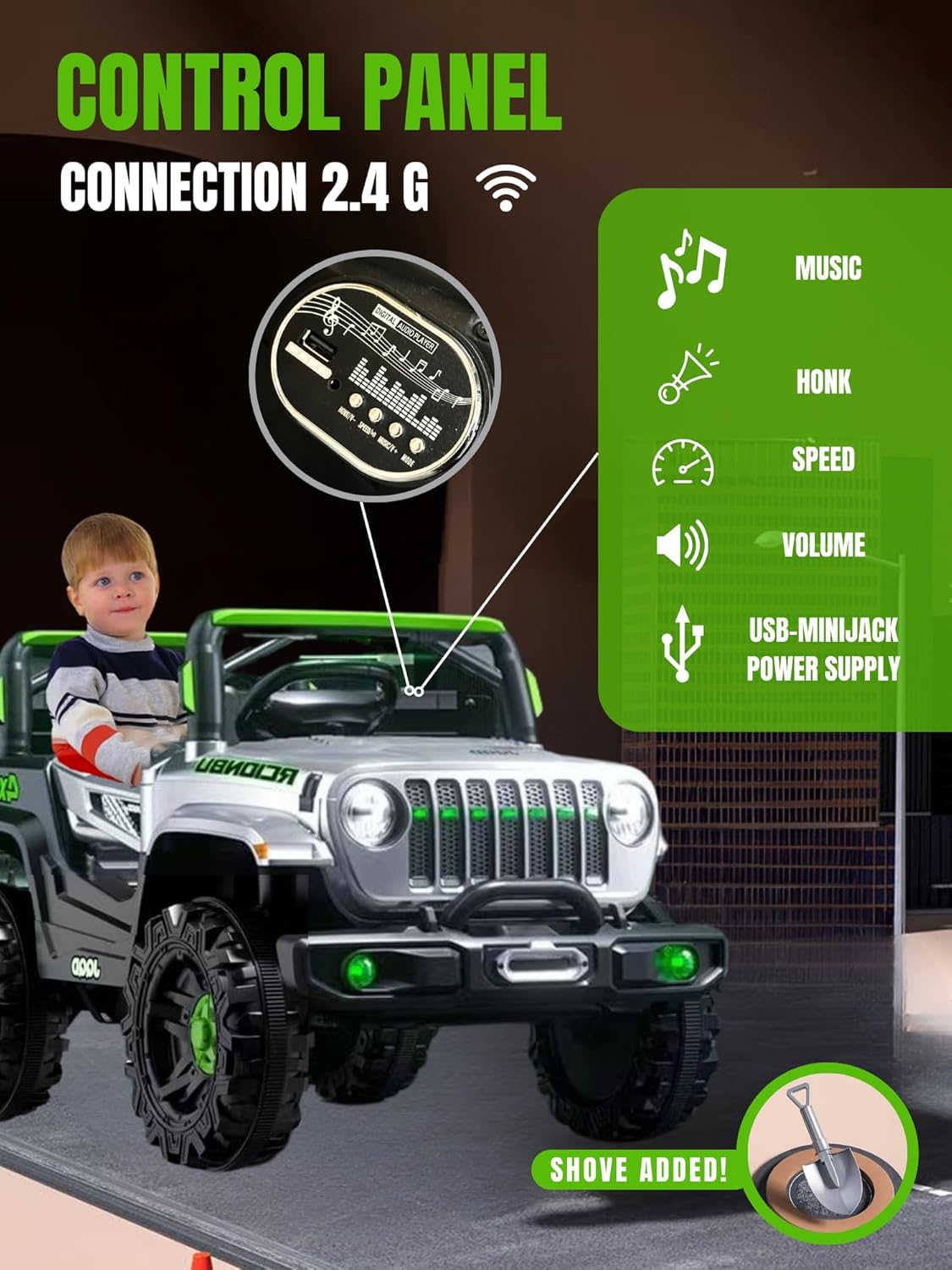 JEEP TODOTERRENO 4X4 PARA NIÑOS