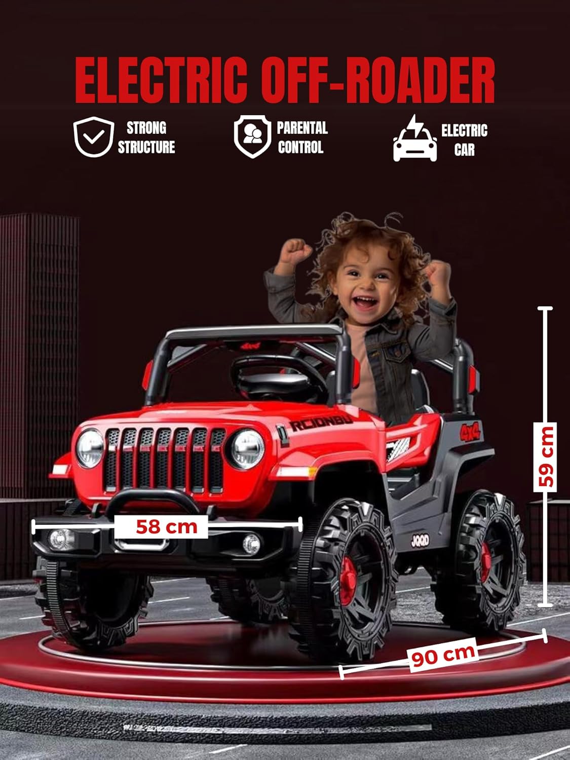 JEEP TODOTERRENO 4X4 PARA NIÑOS