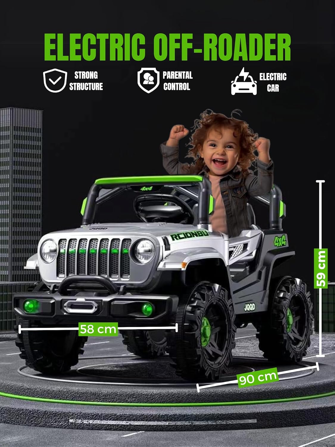 JEEP TODOTERRENO 4X4 PARA NIÑOS