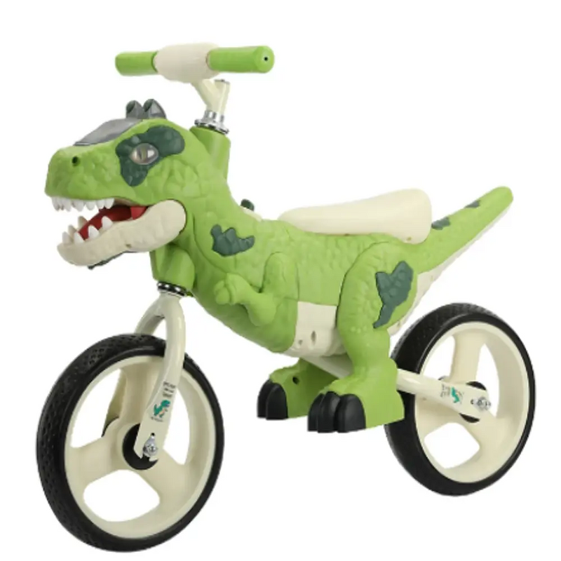 BICICLETA DE EQUILIBRIO DINOSAURIO T-REX VERDE