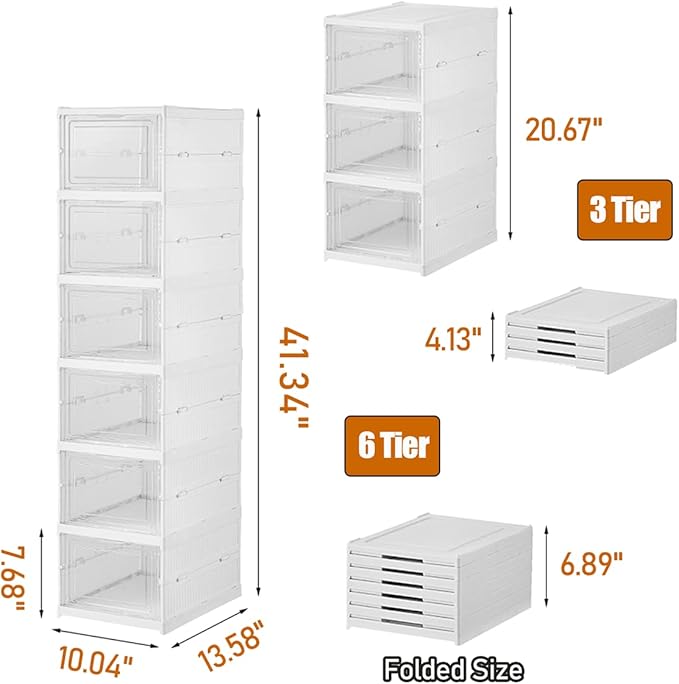 ORGANIZADOR PLEGABLE DE ACRILICO PREMIUM (6 Cajas)