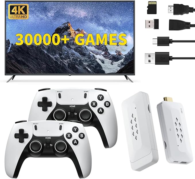 Gamestick Gamer Pro 2025 30000+ juegos 52 emuladores