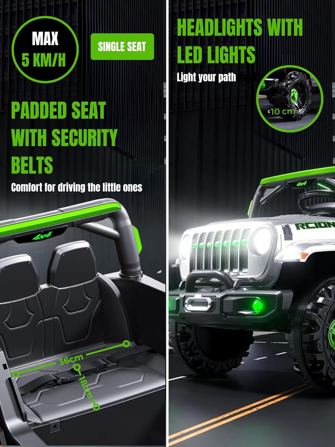 JEEP TODOTERRENO 4X4 PARA NIÑOS