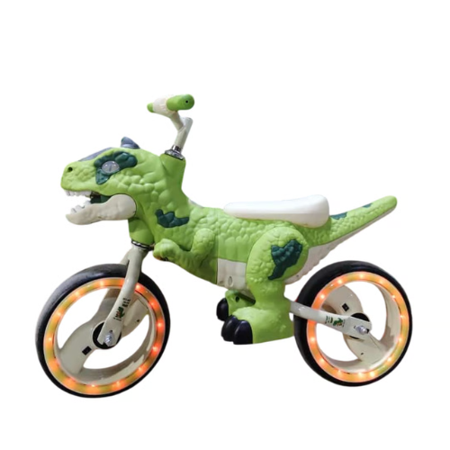 BICICLETA DE EQUILIBRIO DINOSAURIO T-REX VERDE