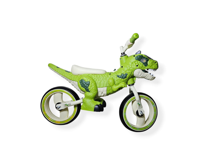 BICICLETA DE EQUILIBRIO DINOSAURIO T-REX VERDE