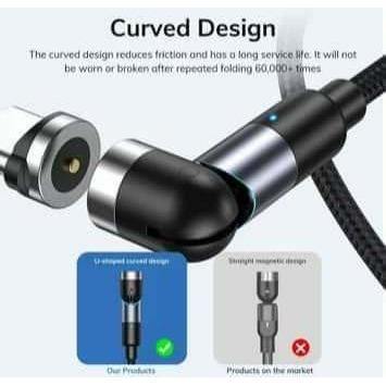  STATIK Cargador magnético para teléfono 360, Adaptadores de  punta 3 en 1, organizador de cables, Cable de carga magnético para iPhone