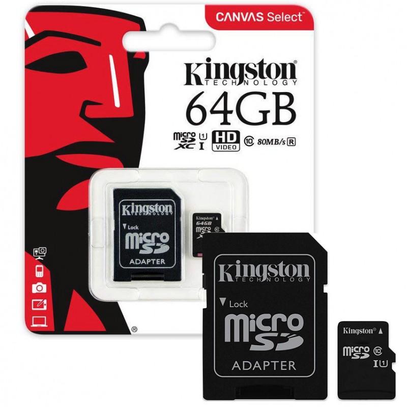 Micro SD Kingston (64 GB) - technopromosTecnopromosMicro SD Kingston (64 GB)