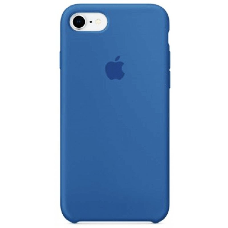 Carcasa de acero para iPhone SE (2020) / 7 / 8, color azul y gris
